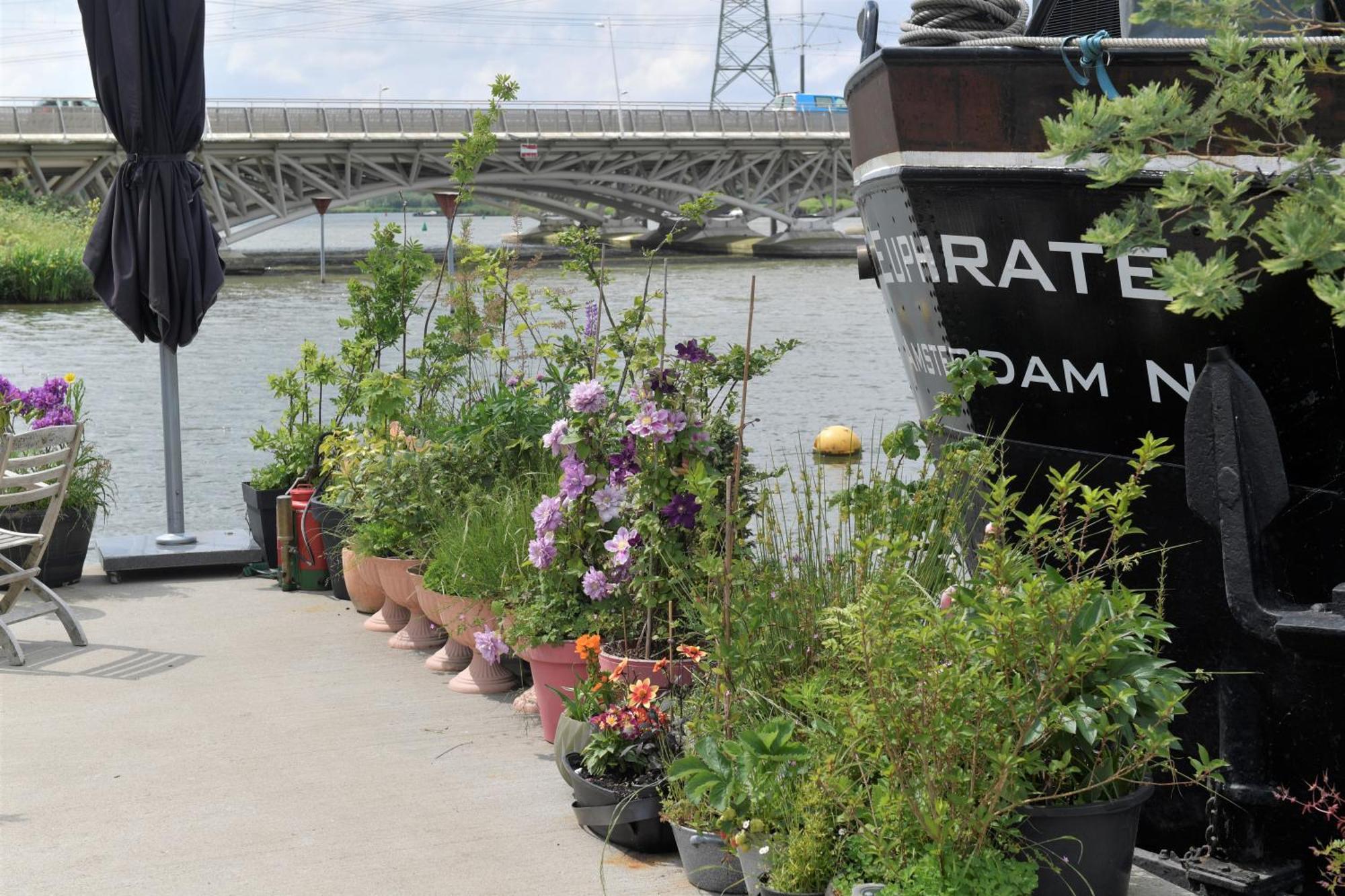 Wheelhouse Euphrate Houseboat Diemerbrug Exterior foto